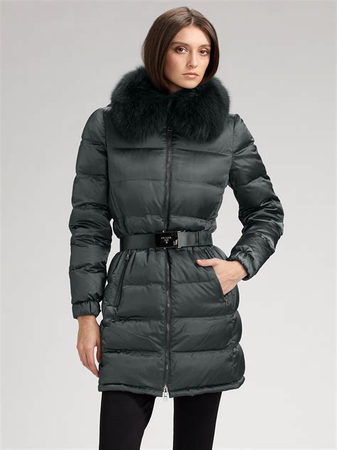 prada fluffy jacket|Prada jackets women.